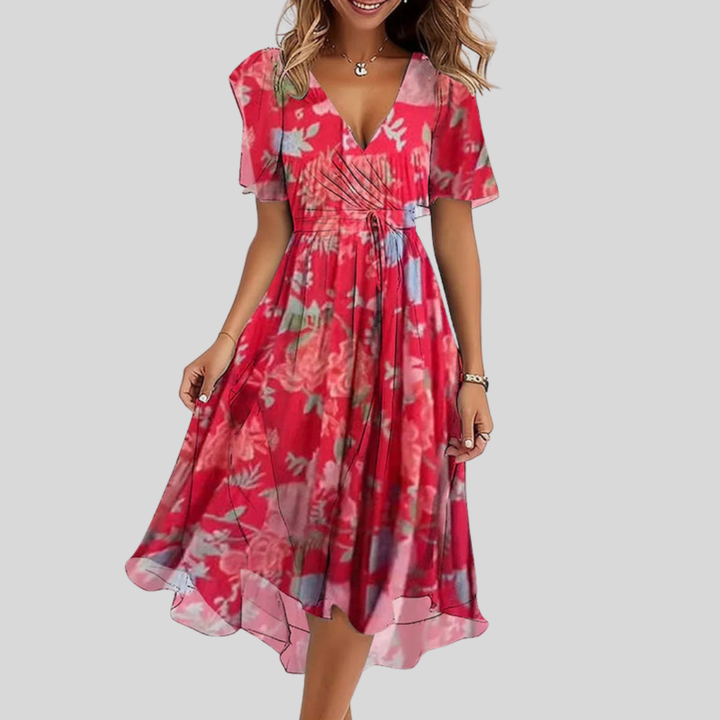 Marilou | Elegant V-Neck Dress