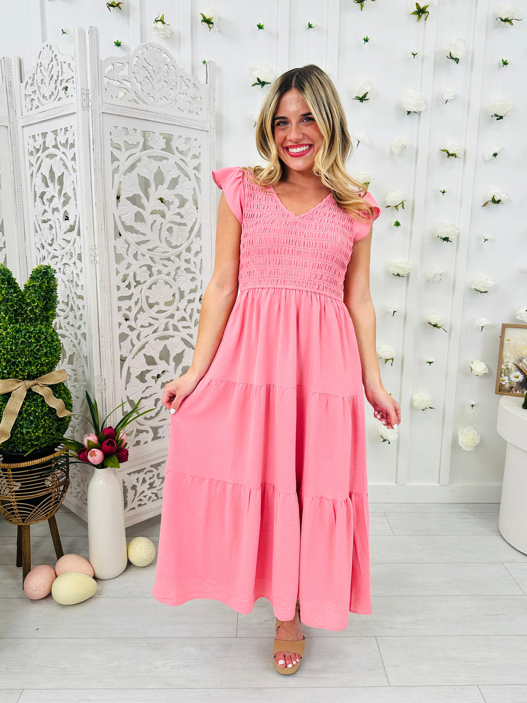 Bright Beginnings Midi Dress in Multiple Colors