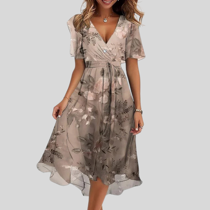 Marilou | Elegant V-Neck Dress