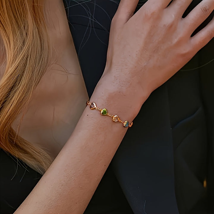 Unique heart-shaped bracelet