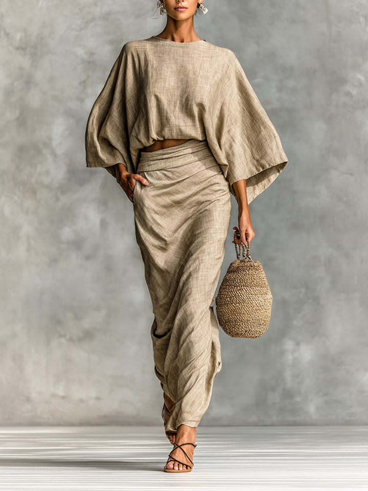 Cotton-Linen Set Skirt