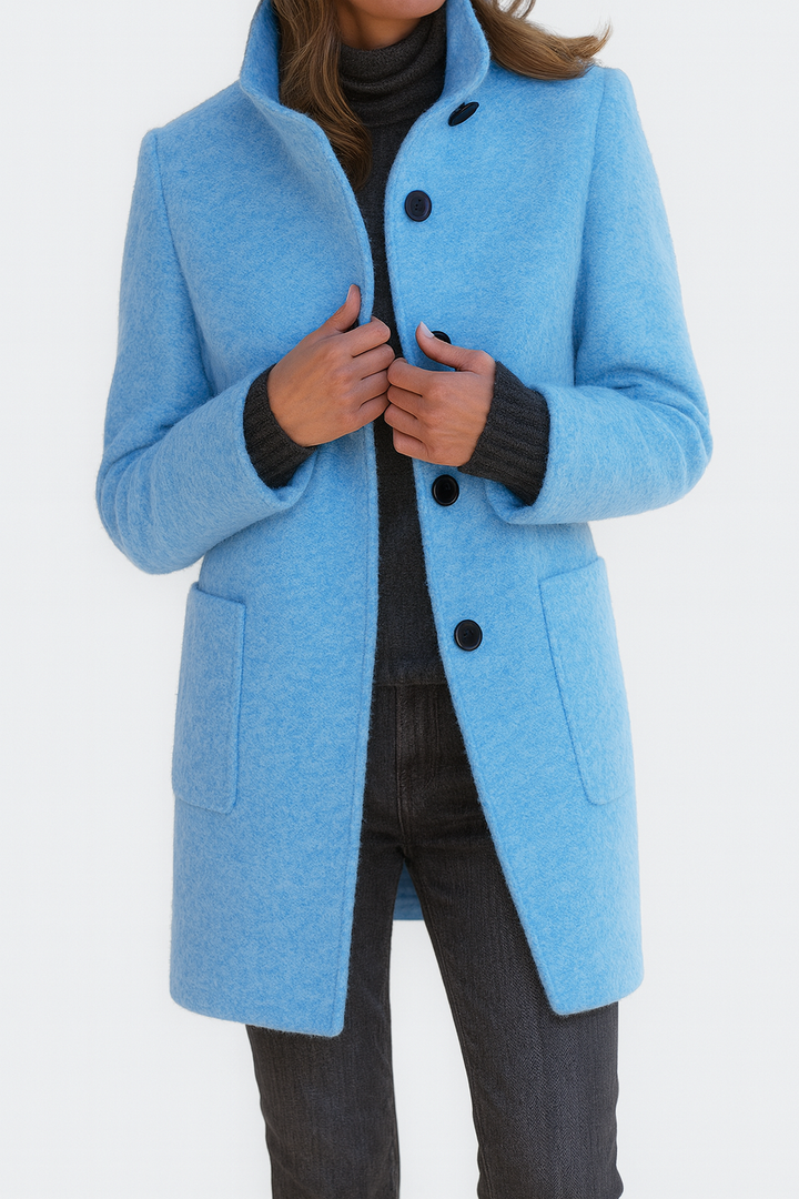 Danuta - Elegant High-Collar Coat