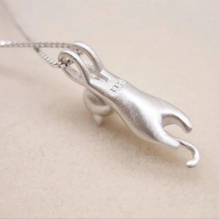 Joyful Necklace with a 925 Sterling Silver Kitty