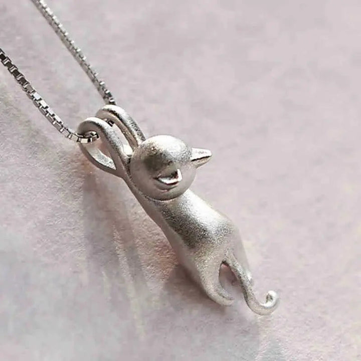 Joyful Necklace with a 925 Sterling Silver Kitty
