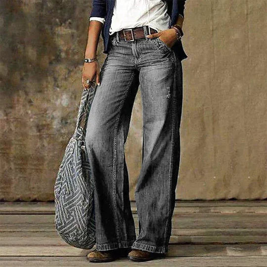 Lina | Retro Wide Leg Jeans