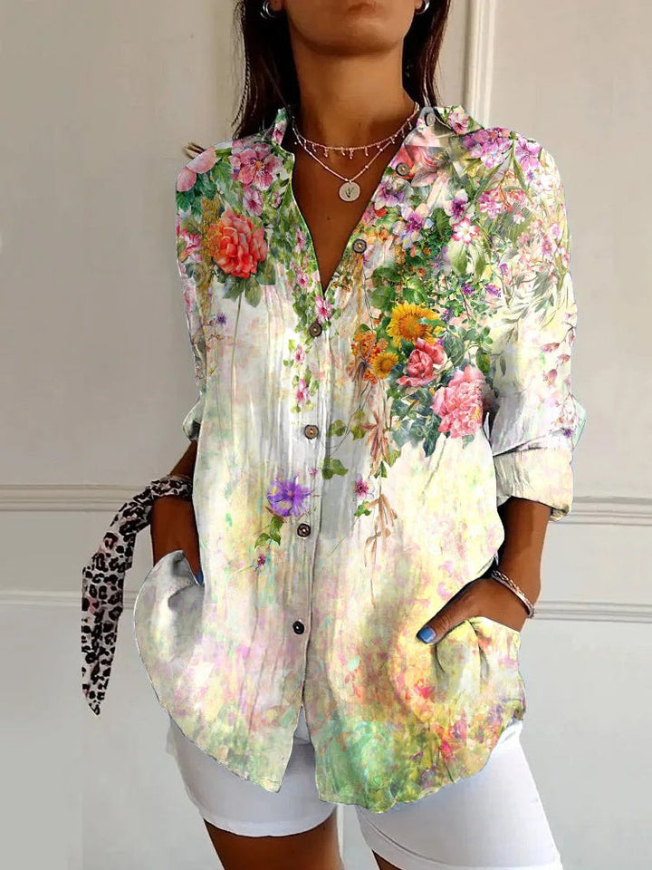 Elin | Vibrant Geometric Shirt