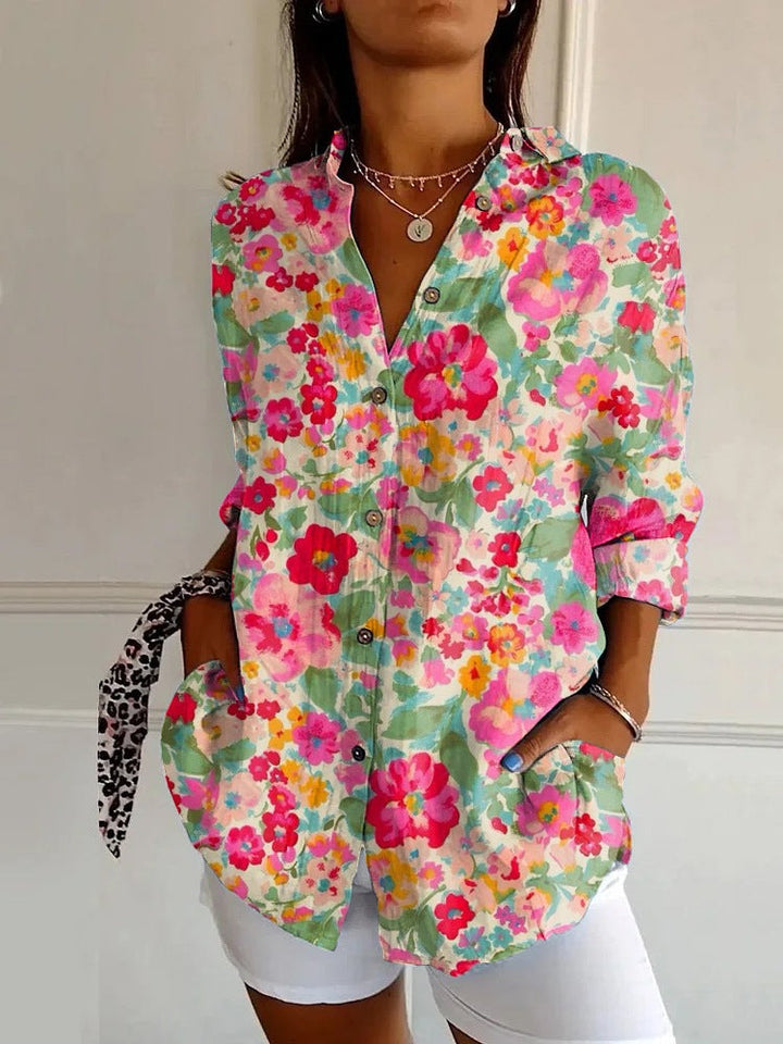 Elin | Vibrant Geometric Shirt