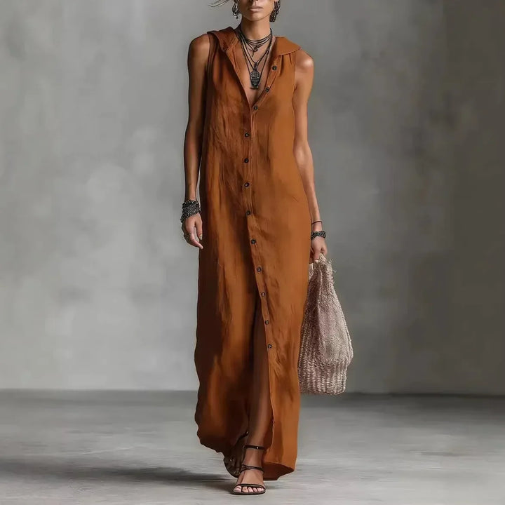Penelope | Midi Dress with V-Neck