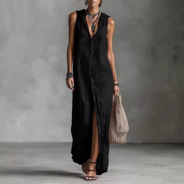 Penelope | Midi Dress with V-Neck