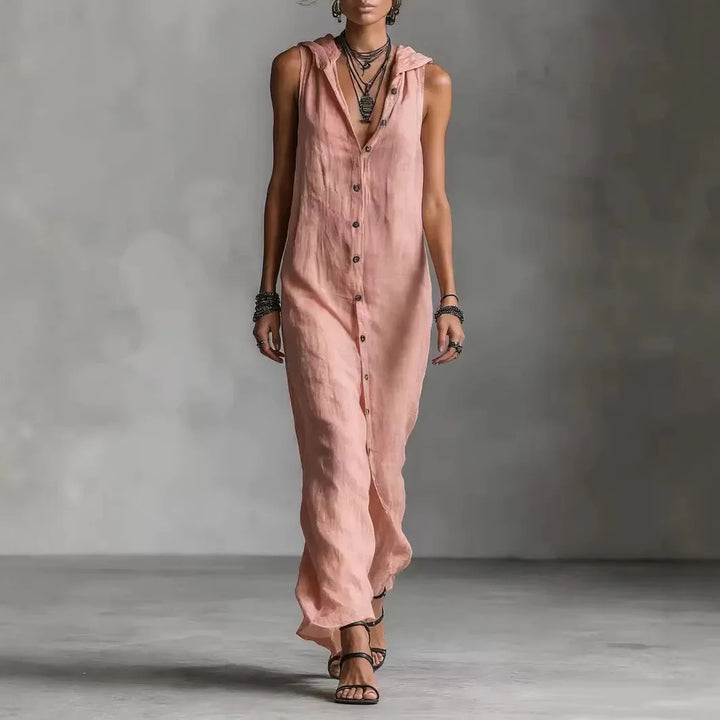 Penelope | Midi Dress with V-Neck