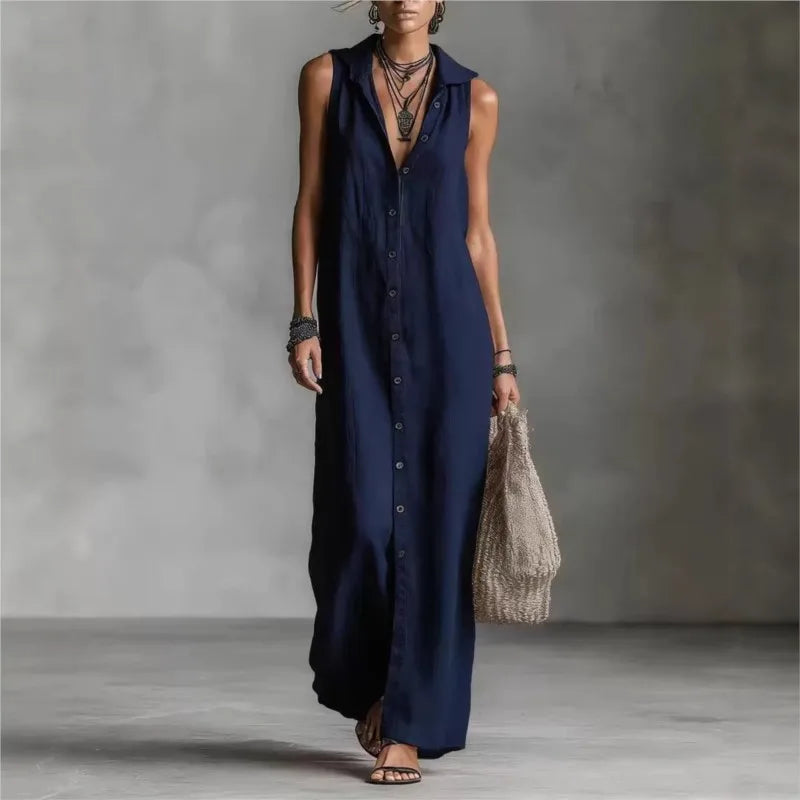 Penelope | Midi Dress with V-Neck