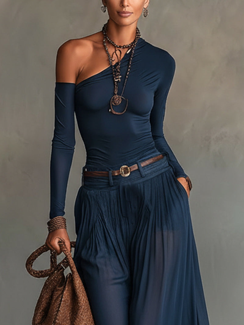 Monika – slimming navy tulle set