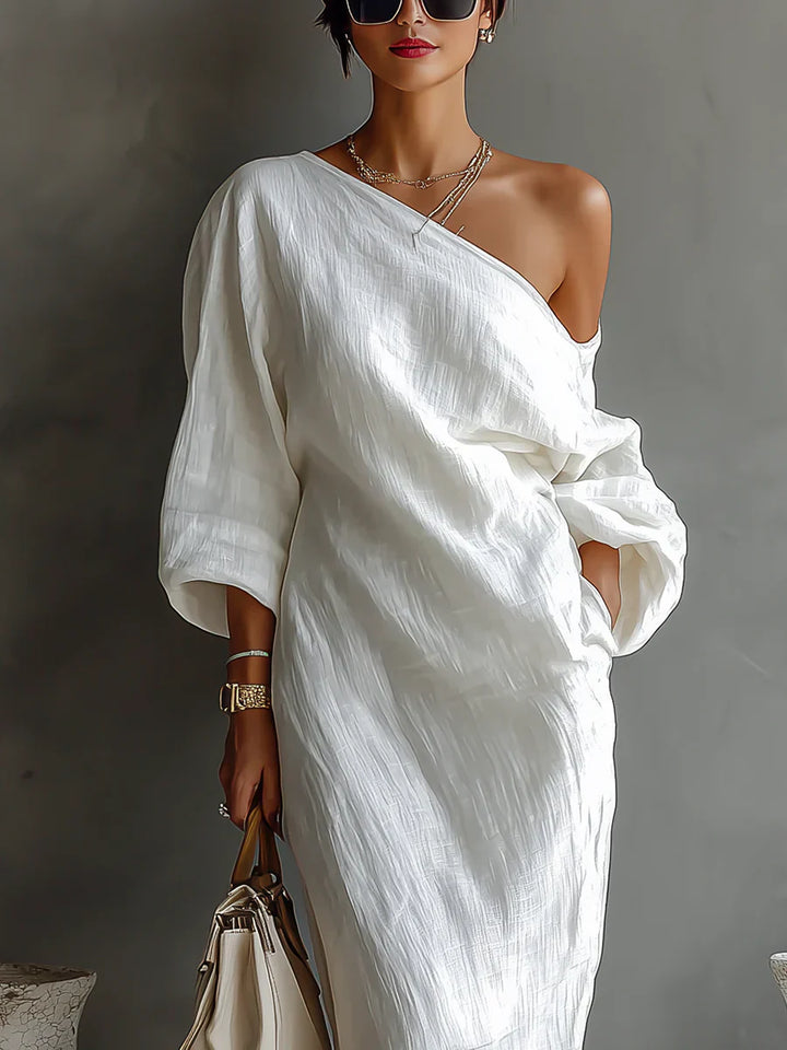 Melisa | Asymmetric Maxi Dress