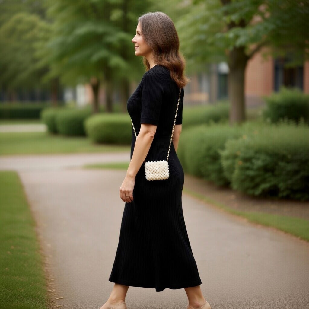 Hailey – Vintage Knit Maxi Shirt Dress