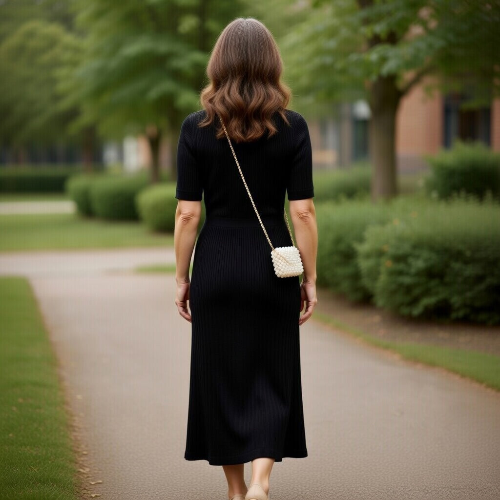 Hailey – Vintage Knit Maxi Shirt Dress