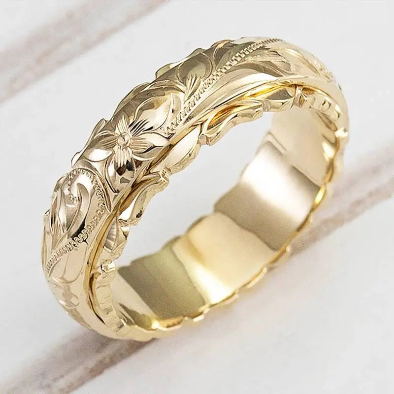 Golden Ring Old Flower