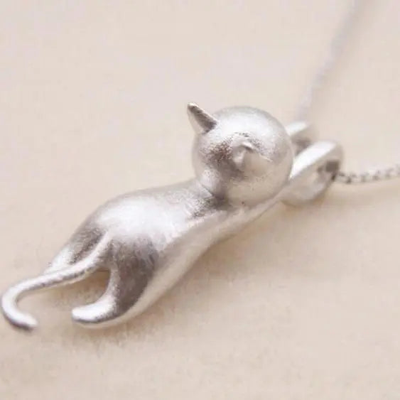 Joyful Necklace with a 925 Sterling Silver Kitty