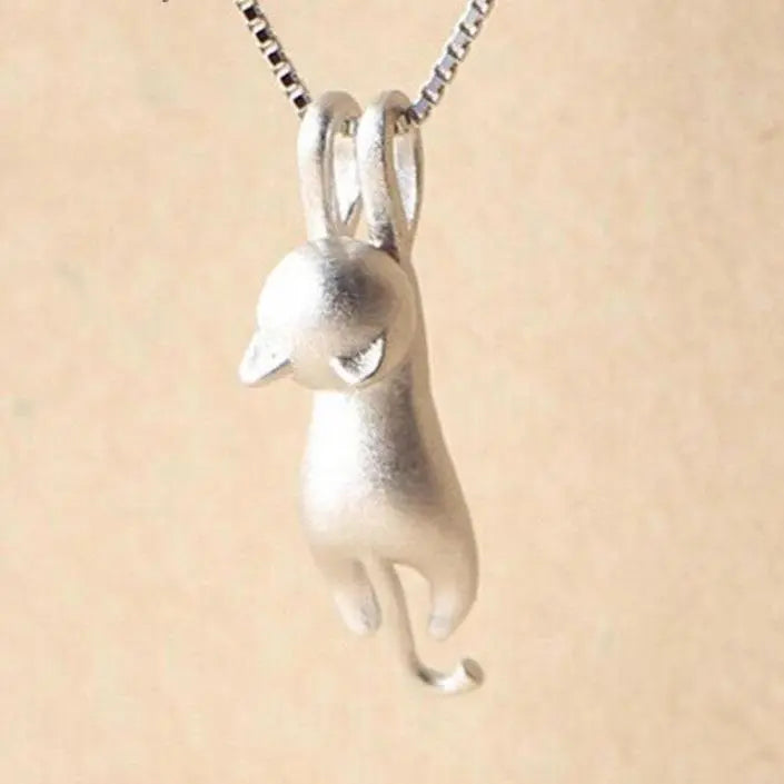 Joyful Necklace with a 925 Sterling Silver Kitty